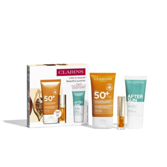 Clarins Sun Coffret Creme Solaire Jeunesse SPF50+ 50ml 3Pcs