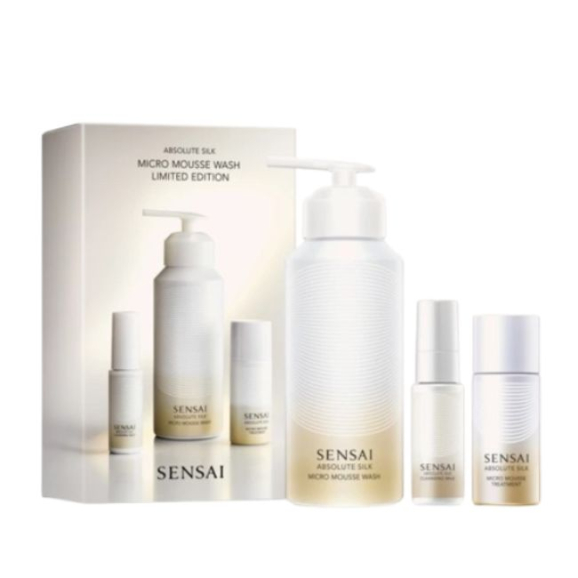 Sensai Coffret Absolute Silk Micro Mousse Wash 180ml 3Pcs