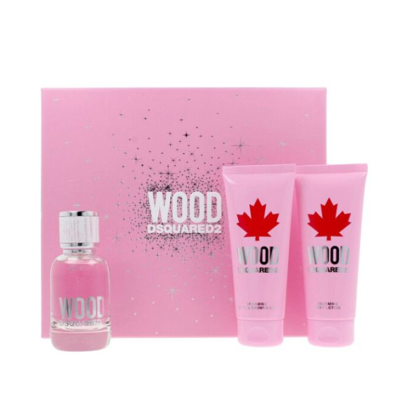 Dsquared2 Wood Pour Femme Coffret Eau de Toilette 50ml 3Pcs