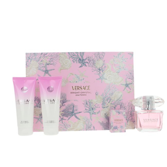 Versace Bright Crystal Coffret Eau de Toilette 90ml 4Pcs
