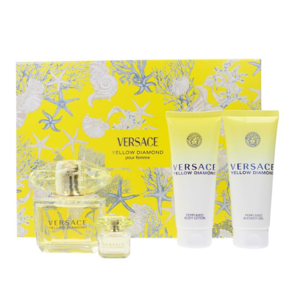 Versace Yellow Diamond Coffret Eau de Toilette 90ml 4Pcs