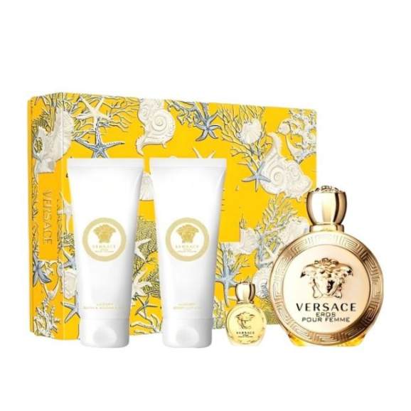 Versace Eros Pour Femme Coffret Eau de Parfum 100ml 4Pcs
