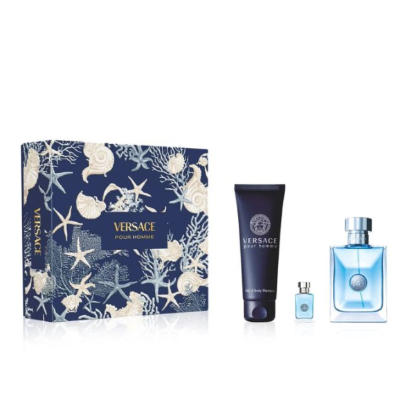 Versace Pour Homme Coffret Eau de Toilette 100ml 3Pcs