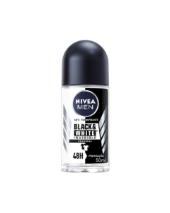 Nivea Men Desodorizante Roll-On Invisible Black & White 50ml