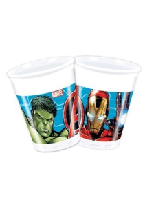 AVENGERS FESTA COPOS PLASTICOS 8UN