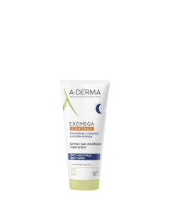 A-Derma Exomega Control Creme de Noite Emoliente Antiprurido Pele Seca e Atópica 200ml