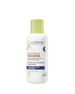 A-Derma Exomega Control Creme de Noite Emoliente Antiprurido Pele Seca e Atópica 400ml