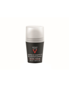 Vichy Homme Desodorizante Roll-On Antitranspirante Pele Sensível 48h 50ml