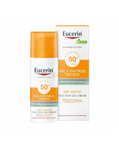 Eucerin Solar Oil Control Tinted Gel-Creme Toque Seco Claro SPF50+ 50ml