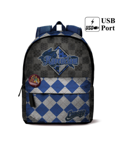 HARRY POTTER MOCHILA C/BOLSO QUINDDITCH RAVENCLA