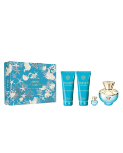 Versace Dylan Turquoise Pour Femme Coffret Eau de Toilette 100ml 4Pcs