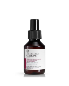 Collistar Attivi Puri Hair Phyto-Keratin Óleo Reestruturação Cabelos Danificados 100ml