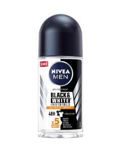 Nivea Men Desodorizante Roll-On Invisible Black & White Ultimate Impact 50ml