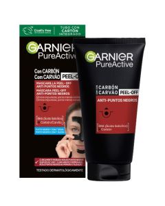 Garnier PureActive Máscara Peel-Off Carvão Anti-Pontos Negros 50ml