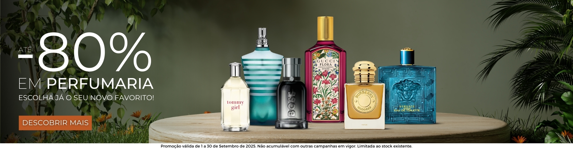 Até -80% em Perfumaria