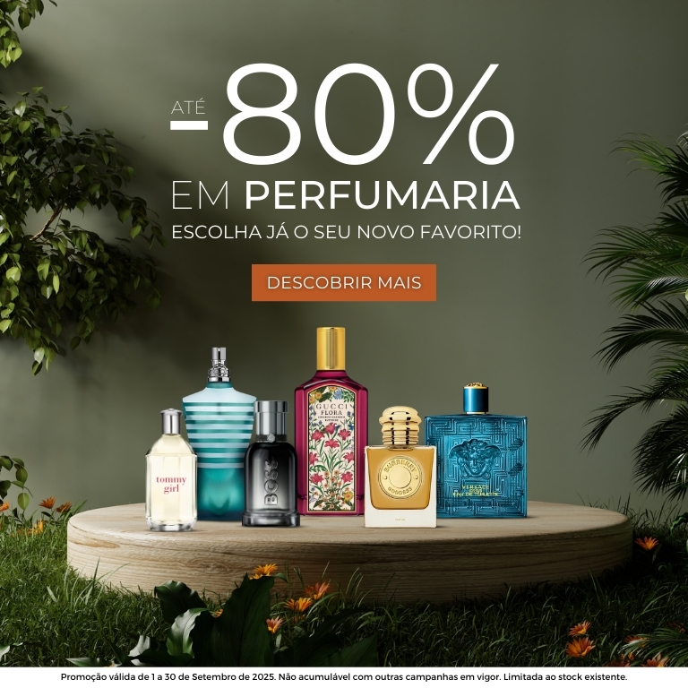 Até -80% em Perfumaria