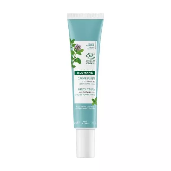 Klorane Creme Pele Oleosa Menta Bio 40ml