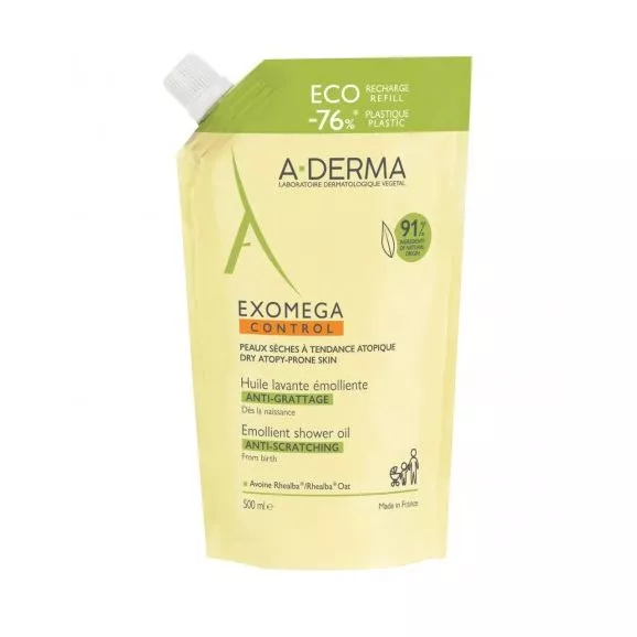 A-Derma Exomega Control Óleo Duche Recarga 500ml