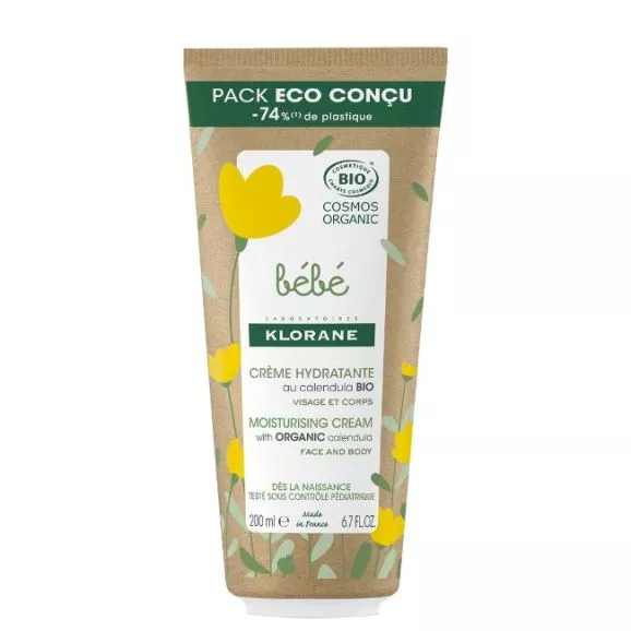 Klorane Bebé Creme Hidratante com Calêndula Bio 200ml