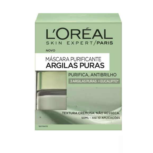 Loreal W. Argilas Puras Máscara Purificante Verde 50ml