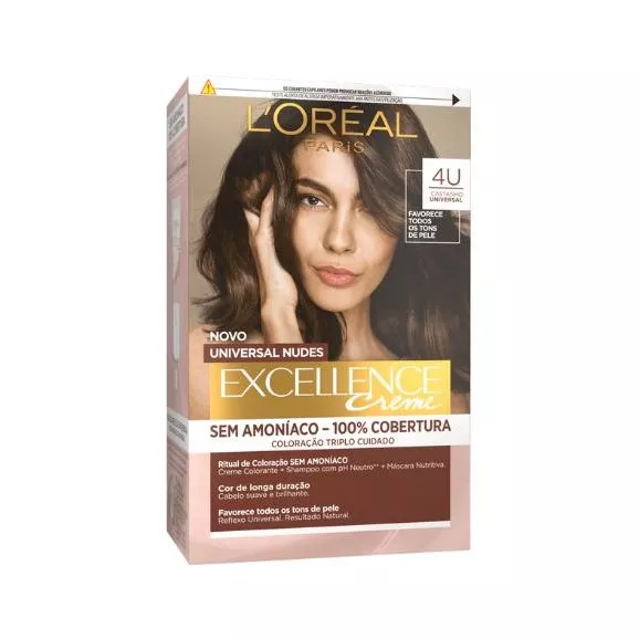 L´Oréal Excellence Crème Nude 4U Castanho Universal