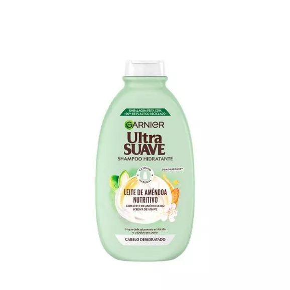 Garnier Ultra Suave Champô Leite Amêndoa Bio 250ml