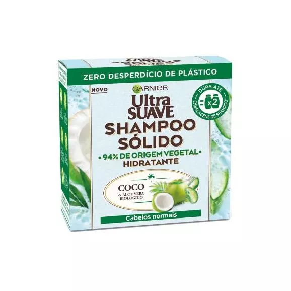 Garnier Ultra Suave Champô Sólido Coco & Aloé Vera 60g