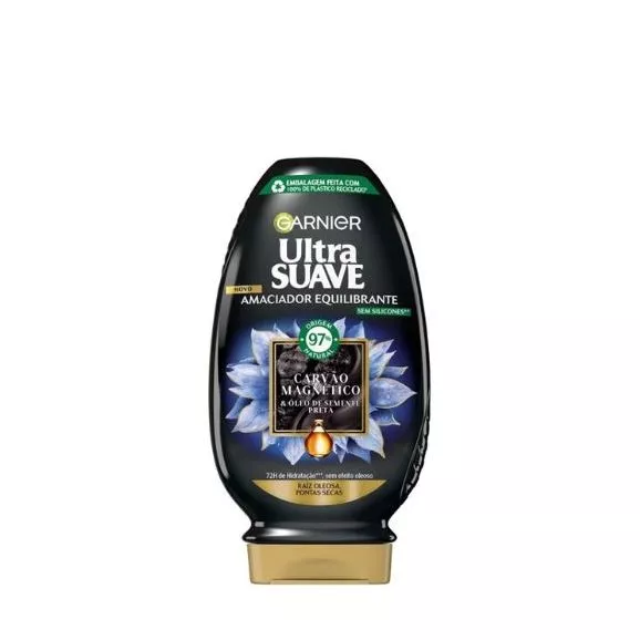 Garnier Ultra Suave Amaciador Carvão Magnético 200ml