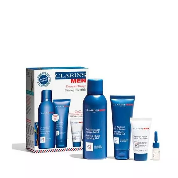 ClarinsMen Coffret Essenciais Barbear 150ml 4Pcs