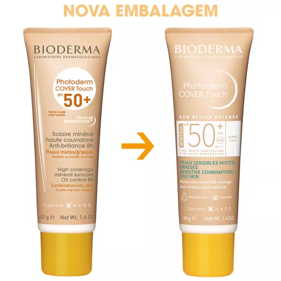 Bioderma Photoderm Cover Touch Muito Claro SPF50+ 40ml