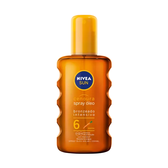 Nivea Sun Cenoura Spray Oleo Solar Fp6 200ml