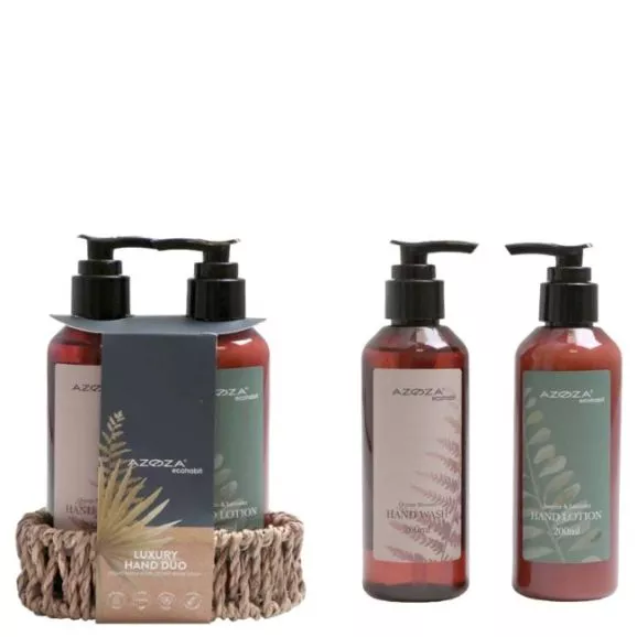 Azoza Ecohabit Coffret Luxury Hand Duo Cuidado de Mãos 200ml 3Pcs