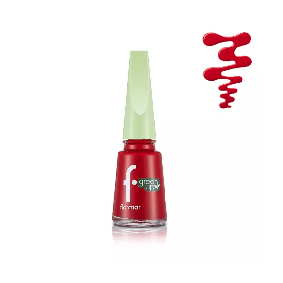 Flormar Green Up Nail Enamel-009 Red Apple 11ml