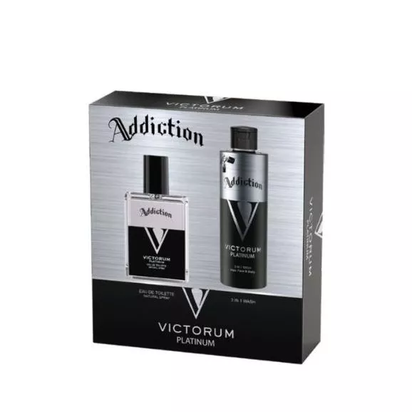 Addiction Victorum Platinum Coffret Eau de Toilette 100ml 2Pcs