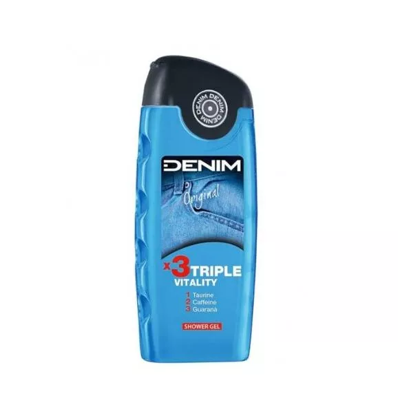 Denim Gel de Banho Original X3 Triple Vitality 250ml