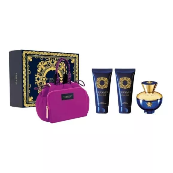 Versace Dylan Blue Pour Femme Coffret Eau de Parfum 100ml 4Pcs NV2024