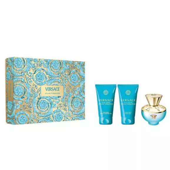 Versace Dylan Turquoise Pour Femme Coffret Eau de Toilette 50ml 3Pcs