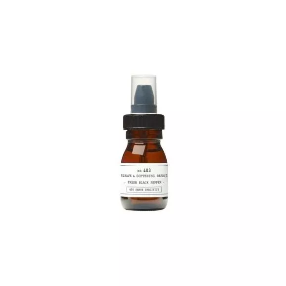 Depot Nº 403 Pre-shave & Softening Beard Oil Fresh Black Pepper 30ml