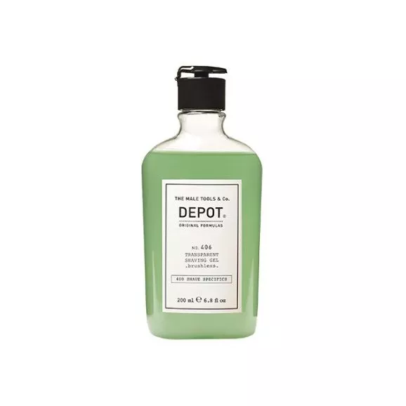 Depot Nº 406 Transparent Shaving Gel - Brushless 200ml