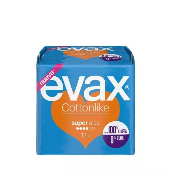 Evax Cottonlike C/ Alas Super 12un.