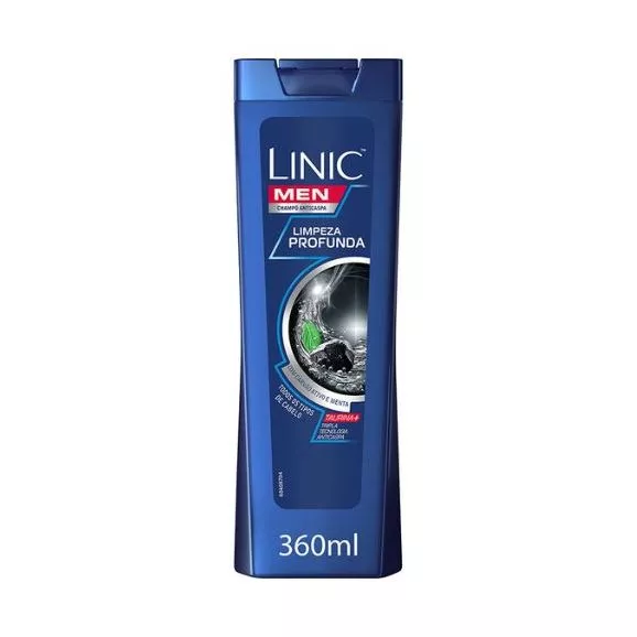 Linic Champô For Men Limpeza Profunda 360ml