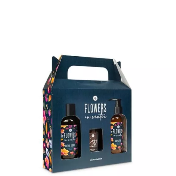 Flowers In Winter Coffret Coleção Banho c/ Vela 3Pcs