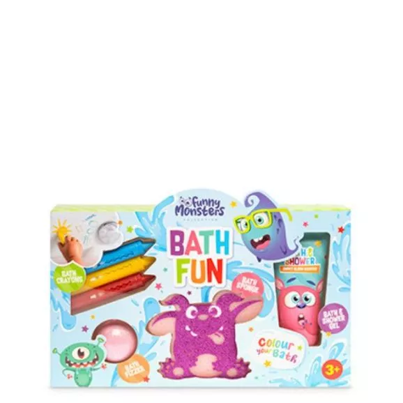 Funny Monsters Coffret Banho & Lápis de Cera 5Pcs