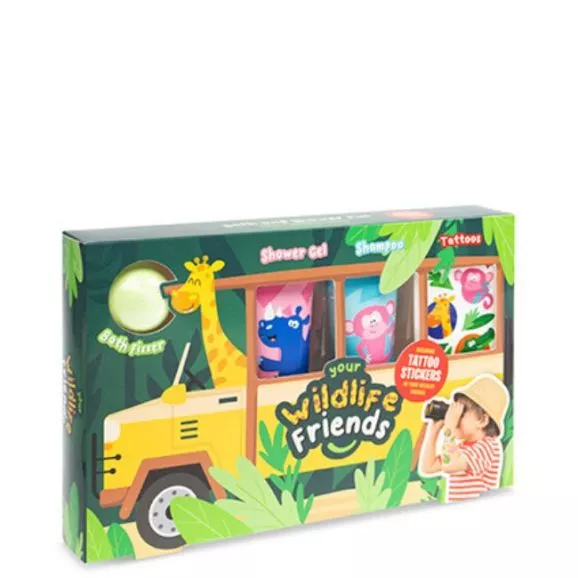 Wildlife Friends Coffret Coleção Banho & Tattoo 3Pcs