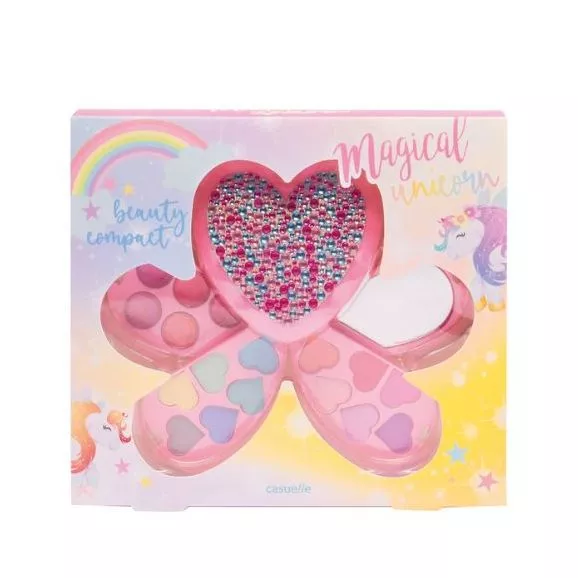 Magical Unicorn Compacto de Maquilhagem Pink Heartshaped