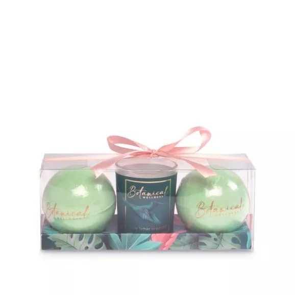 Botanical Welness Coffret Botanical Fizzer Balls&Candle