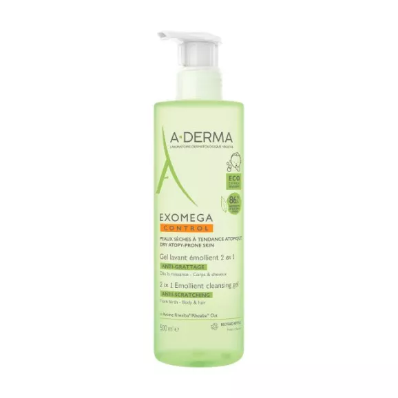 A-Derma Exomega Control Gel Limpeza ECO Pele Atópica 500ml