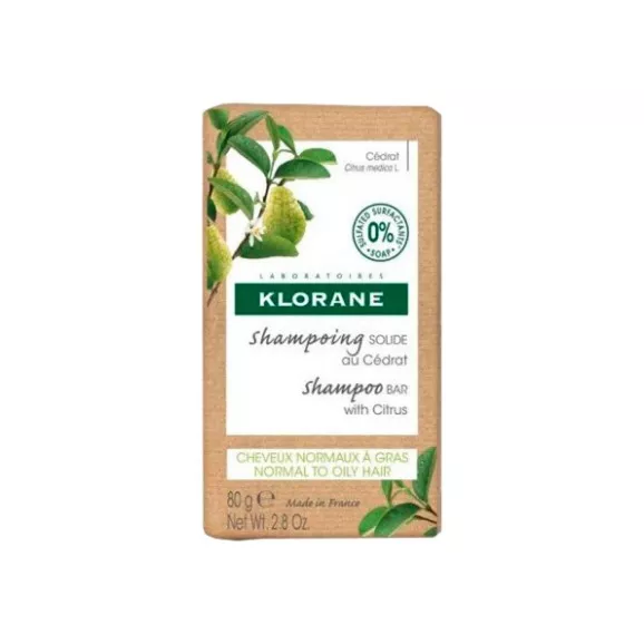 Klorane Capilar Cidra BIO Shampoo Sólido 80g