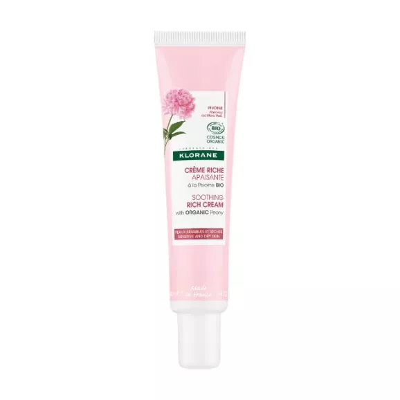 Klorane Creme Rico Pele Sensível a Seca Peónia Bio 40ml