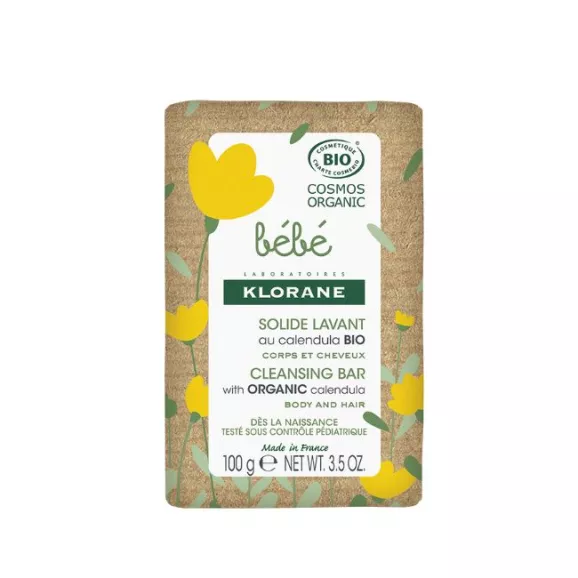 Klorane Bebé Sabonete Corpo e Cabelo com Calêndula Bio 100g